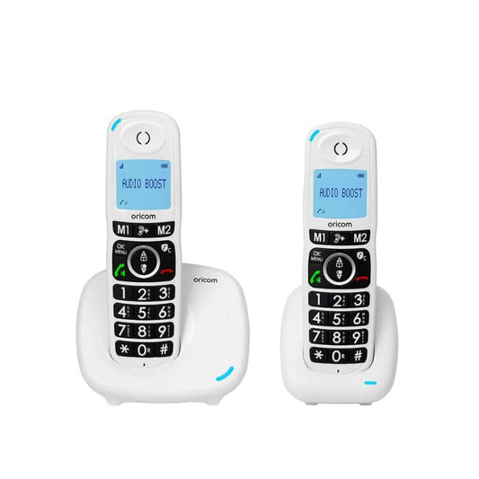 CARE620 DECT Cordless Amplified Phone Pack with Instant Call Blocking + Additional Handset Eldertech