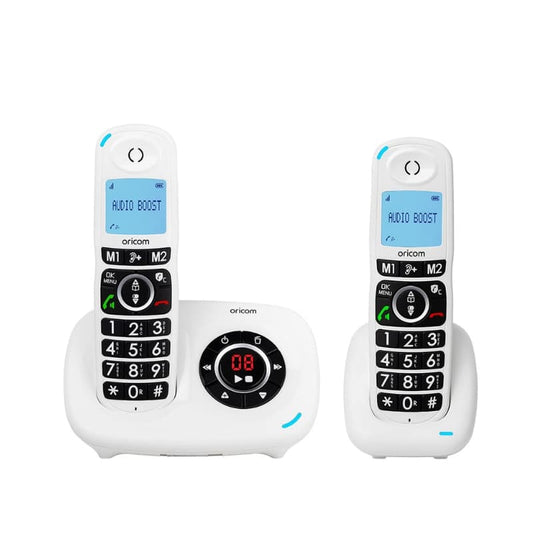 CARE820 DECT Cordless Amplified Phone Pack with Answering Machine + Additional Handset Eldertech