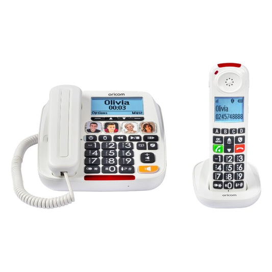 Care920-1 Amplified Big Button Phone with Cordless Handset Eldertech