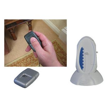 Care Call Pendant Alarm System with Pager or Flashing/Sound Receiver Eldertech