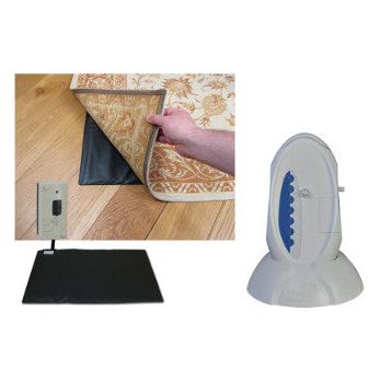 Care Call Under Carpet Pad Alarm with Pager or Flashing/Sound Receiver Eldertech