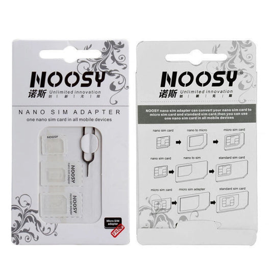 Noosy 4-in-1 Nano Micro SIM Adapter
