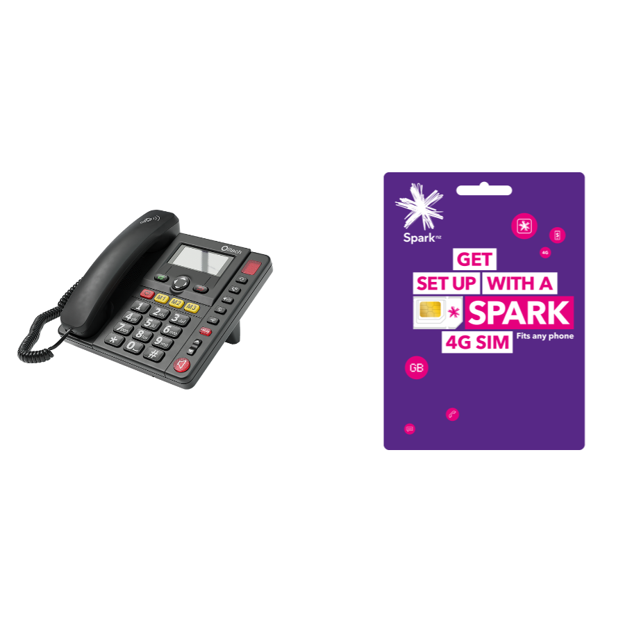 Olitech EasyTel 4G Mobile Home Phone (Great for Care Homes) Suitable on Most Networks