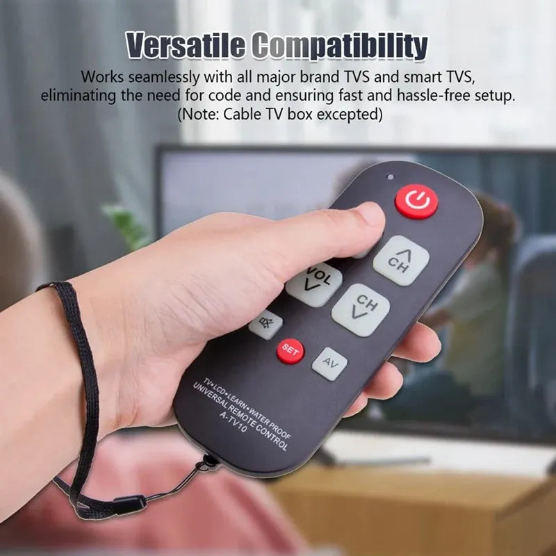 Big Button Simple TV Remote Universal Large Button Remote Control for Seniors